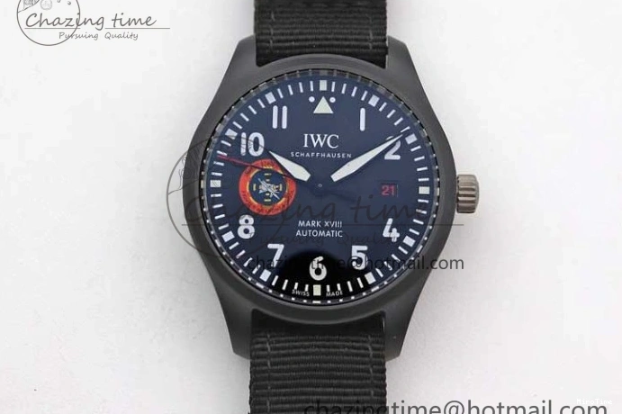 MIROTIME 0213 Mark XVIII ‘TOPGUN SFTI’ Ceramic M+F Best Edition Black Dial on Black Nylon Strap A MultiPurpose 7047